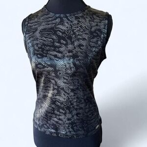Y2K Guess U.S.A. snake print top